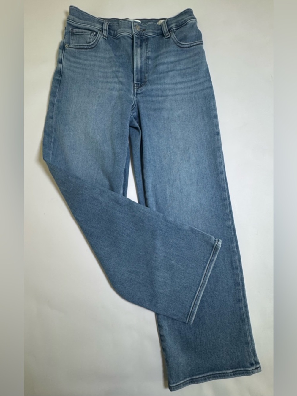 FRAME Mellow Jeans Relaxed Straight Leg Minimalist Denim - Size 28 - Picture 3 of 8